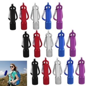 Buntes Set von 15 LED Mini Taschenlampen in verschiedenen Farben ideal für Outdoor-Aktivitäten, Camping und Kinderabenteuer.