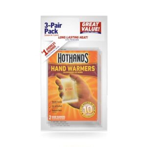Verpackung der HotHands HH26PDQ Handwärmer, 2 Stück, luftaktiviert, natürliche geruchlose Wärme, bis zu 10 Stunden Wärmespender für kalte Tage.
