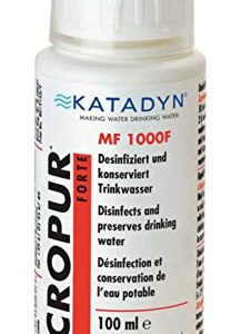 MICROPUR Forte MF 1'000F 100ml Flasche für die sichere Trinkwasserentkeimung in einem Outdoor-Abenteuer. Das Produkt desinfiziert bis zu 1.000 Liter Wasser und bietet langfristigen Schutz vor Keimen mit Silberionen-Technologie.