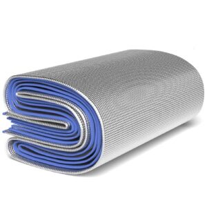 Alu Isomatte 4mm dick, faltbare Schlafmatte für Camping, isolierend und wasserabweisend, Maße 2m x 2m