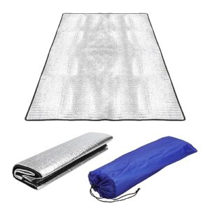 Faltbare Alu Isomatte in der Größe 100 x 200 cm mit wasserdichter und isolierender Oberfläche, ideal für Camping und Outdoor-Aktivitäten.