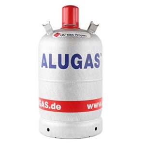 Alugas 11 Kg Propangasflasche, leicht und handlich, ideal für Camping und Outdoor-Aktivitäten, robust und korrosionsbeständig