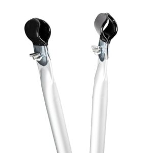 Aluminium Zeltstange teleskopierbar mit Klemmen für Camping und Outdoor-Aktivitäten.