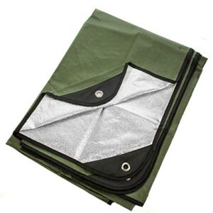 Arcturus Outdoor Rettungsdecke in Olivgrün mit reflektierender Oberfläche, ideal für Outdoor-Aktivitäten und Notfallsituationen, Größe 60 x 82 Zoll.