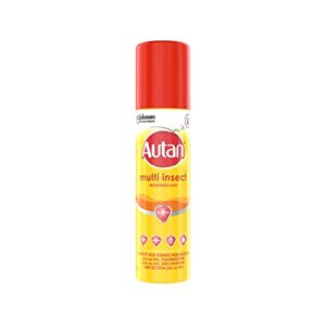 Autan Multi Insect Spray 100 ml - effektiver Insektenschutz gegen Mücken, Stechfliegen und Zecken in praktischer Spraydose.