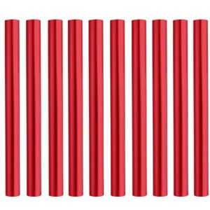 Azarxis Zeltstange Reparatur Set bestehend aus 10 roten Aluminium-Reparaturstangen, ideal für Zeltgestänge mit Durchmesser 8.6 bis 9.5mm