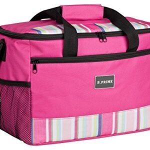 B.PRIME Kühltasche Classic in Pink, ideal für Picknick und Outdoor-Aktivitäten, mit großem Volumen und hochwertiger Isolierung.