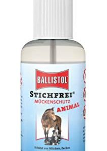BALLISTOL 26833 Stichfrei Animal 100ml Spray - effektives Insektenspray für Tiere mit 8 Stunden Schutz vor Mücken, Zecken und Fliegen