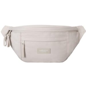 Stylische Bauchtasche in Beige, wasserabweisend, ideal für Sport, Outdoor und Festivals, verstellbarer Gurt für komfortables Tragen.