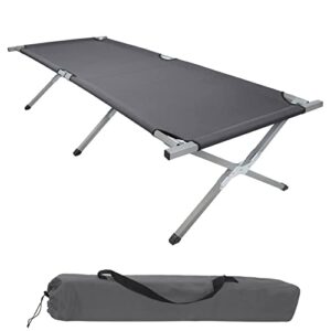 BB Sport Feldbett XXL in Grau mit klappbarer Konstruktion, ideal für Camping und Reisen, belastbar bis 200 kg.