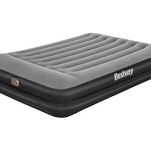 Bestway TriTech Luftbett Aerolux Double XL in Schwarz, 203 x 152 x 46 cm, mit integrierter Elektropumpe für optimalen Schlafkomfort