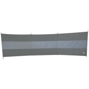 Bo-Camp Camping Windschutz XL in Anthrazit/Grau mit einer Breite von 500 cm und einer Höhe von 140 cm, ideal für den Strand, Camping und als Sichtschutz im Garten.