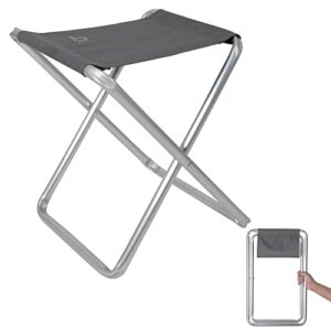 Bo-Camp Mini Campinghocker aus Aluminium, klappbar und leicht, ideal für Outdoor-Aktivitäten wie Camping und Angeln.