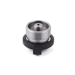 Campingmoon Butane Gaskartuschen Adapter für EN417 Ventilkanister, robust und langlebig, ideal für Camping und Outdoor-Aktivitäten.