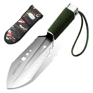 Vielseitige Camping Schaufel, 8-in-1 Multi-Tool für Outdoor-Aktivitäten, geeignet zum Graben, Hacken und Schneiden, mit ergonomischem Griff und tragbarem Design.