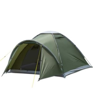 Campingzelt mit Vorraum für 2-4 Personen, PU5000 wasserdicht, geeignet für Outdoor-Aktivitäten wie Camping und Trekking.