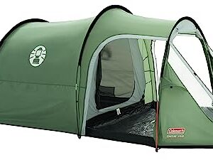 Coleman Zelt Coastline 3 Plus - Kompaktes 3 Personen Tunnelzelt mit zwei Eingängen, großen Fenstern und wasserdichter Bauweise, ideal für Camping und Outdoor-Abenteuer.