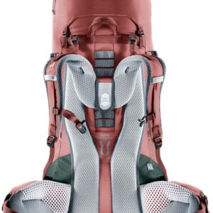 Leichter Damen Trekkingrucksack Deuter Aircontact Lite 45 + 10 SL mit ergonomischem Design, ausgestattet mit atmungsaktivem Material und praktischen Taschen für Outdoor-Aktivitäten.