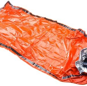 deuter Bivibag UL Notfalldecke Schlafsack in leuchtendem Orange für optimalen Schutz und Wärme in Outdoor-Situationen.