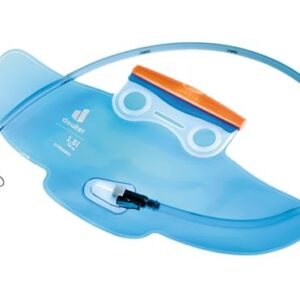 Deuter Streamer 1.5 Trinksystem in transparentem Blau für optimale Hydration beim Wandern und Radfahren.