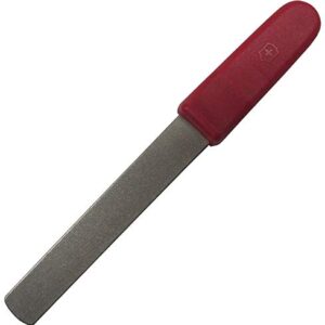 Hochwertiger roter Diamant Messerschärfer für scharfe Klingen in der Küche, ideal für Kochmesser und Taschenmesser.