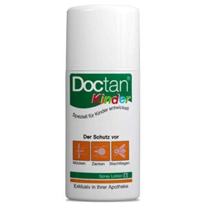 Doctan® Lotion für Kinder ab 6 Monaten - effektiver Insektenschutz vor Mücken, Zecken und Stechfliegen in einer kindgerechten Verpackung