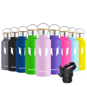 Moderne Edelstahl-Trinkflasche mit 500ml Fassungsvermögen, auslaufsicher und BPA-frei, ideal für Kinder und Erwachsene beim Sport, Camping und Alltag.