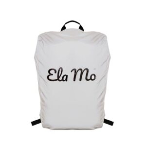 Ela Mo Regenschutz für Rucksäcke in minimalistischer, einfarbiger Ausführung, geeignet zum Schutz vor Regen und Nässe für Outdoor-Aktivitäten.