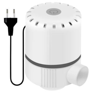 Elektrische 2-in-1 Vakuumpumpe für Vakuumbeutel und Luftmatratzen, kompakt und mobil für Camping und Reisen.