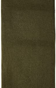 Olivgrüne graubraune Decke aus 80% Wolle, feuerhemmend, ideal für Outdoor Aktivitäten, 167,6 x 228,6 cm.