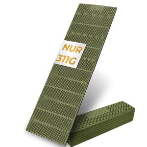 AceCamp® faltbare Thermomatte in grün, ultraleicht und ideal für Outdoor-Aktivitäten, mit rutschfester Oberfläche und kompaktem Design, 186x56 cm.