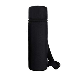 AOSBOS Kühltasche Flaschenkühler für Wein- und Champagnerflaschen in Schwarz, ideal für Picknick, Camping und Ausflüge. Faltbare Kühlmanschette mit strapazierfähigem Polyester und Thermo-Innenfutter.