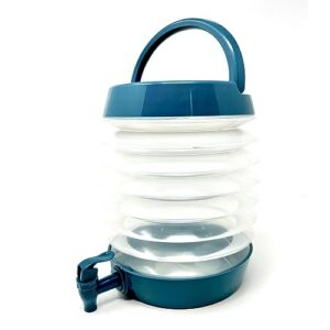 Faltbarer Wasserspender mit 5,5 Litern Volumen in Petrol-Farbe für Camping und Outdoor-Aktivitäten