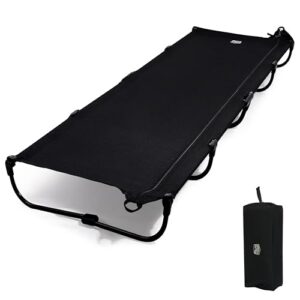 Faltbares Campingbett für Outdoor-Aktivitäten, leicht, kompakt, robust und bequem, ideal für Reisen und Camping.