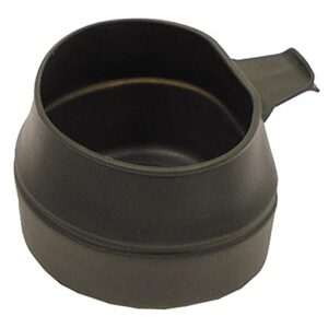 Faltbecher Fold-A-Cup von WILDO in oliv-grün, 200 ml, faltbares Design, ideal für Camping und outdoor Aktivitäten.