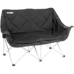 Modernes Faltsofa Action in elegantem Schwarz, ideal für den mobilen Lebensstil, leicht transportierbar und vielseitig einsetzbar.