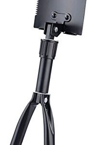 Semptec Urban Survival Technology Faltspaten 2in1-Klappspaten mit integrierter Säge und Tasche, ideal für Camping, Wandern und Gartenarbeiten.