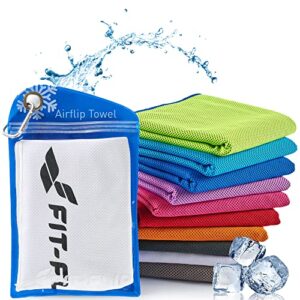 Kühlendes Mikrofaser-Handtuch in Weiß für Sport und Fitness, ideal zur Abkühlung bei Aktivitäten im Freien oder im Büro.