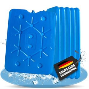 Flacher Kühlakku 800 ml in rechteckiger Form, ideal für Kühltaschen und Kühboxen, sorgt für gleichmäßige Kühlung von Lebensmitteln und Getränken beim Picknick oder Camping