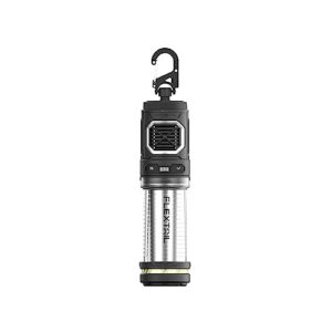 FLEXTAILGEAER Tiny Repeller tragbares Mückenschutzmittel kombiniert mit Campingleuchte in modernem Design, 400 lm Helligkeit, 4800 mAh Akku und IPX5 wasserdicht für Outdoor-Aktivitäten.