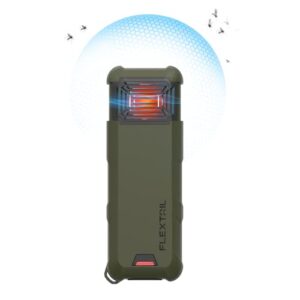 FLEXTAILGEAR MAX Repel S tragbarer Insektenvernichter für Camping und Outdoor mit dual beheizten Flächen und 19 Stunden Akkulaufzeit.