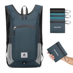 Flintronic Faltbarer Rucksack in Dunkelgrau, ideal für Outdoor-Aktivitäten, mit gepolsterten Schultergurten und mehreren Fächern für optimalen Stauraum.