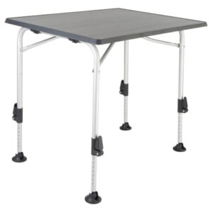 Frankana Freiko Campingtisch HighQ Blackline 80 cm, quadratischer Tisch ideal für Camping, Picknick und Garten mit hochwertigem Aluminiumgestell.