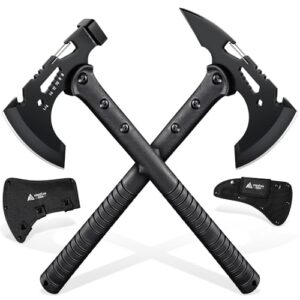 Freelander 2PCS Axt Survival Set mit einer Survival Axt und einer Outdoor Camping Axt, ideal für Outdoor Aktivitäten und Notfallsituationen.
