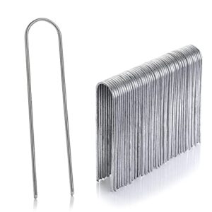 25 Stück verzinkte Edelstahl-Befestigungsheringe für den Garten mit einer Länge von 150 mm und einem Durchmesser von 2,9 mm.