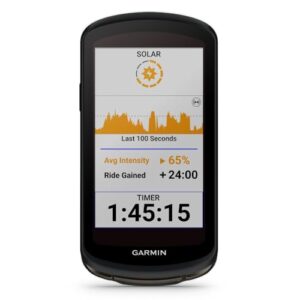 Garmin Edge 1040 Solar GPS Fahrradcomputer mit Solarbetrieb und multifunktionalem Display für Radfahrer