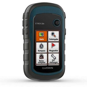 Garmin eTrex 22x GPS-Outdoor-Navi in Blau mit 2,2 Zoll Farbdisplay, robust und wasserdicht, ideal für Wandern und Geocaching.