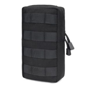 Gexgune Militär 600D MOLLE Tasche in schwarz mit strapazierfähiger Oberfläche, geeignet für Outdoor-Aktivitäten und taktische Einsätze.