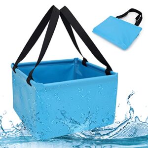 Platzsparende 20L Faltschüssel für Camping und Outdoor-Aktivitäten - faltbarer Eimer aus wasserabweisendem Material