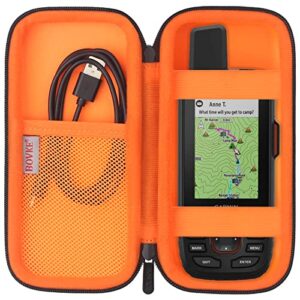 Robuste GPS-Tragetasche für Garmin GPSMAP und inReach Geräte, inklusive USB-Ladekabel und Netzfach für Zubehör, ideal für Outdoor-Abenteuer.